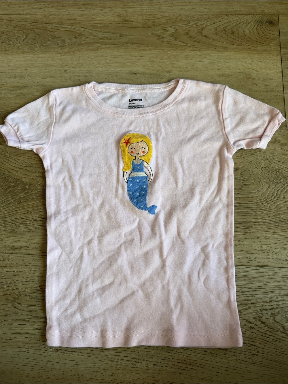 Girls' Pink Mermaid Graphic Tee size 10